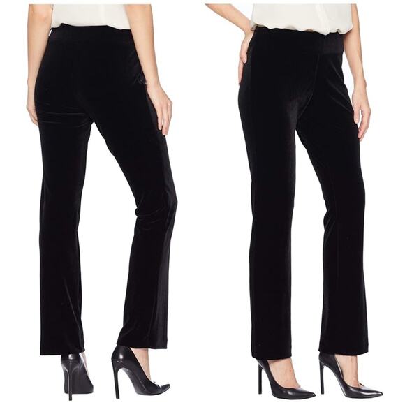 Krazy Larry Long Elegant Brown Velvet Pull-on Pants Women’s Size 12 - Picture 9 of 9